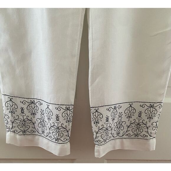 Women’s Carroll Reed Size 10 White Lining Capris - Picture 5 of 8